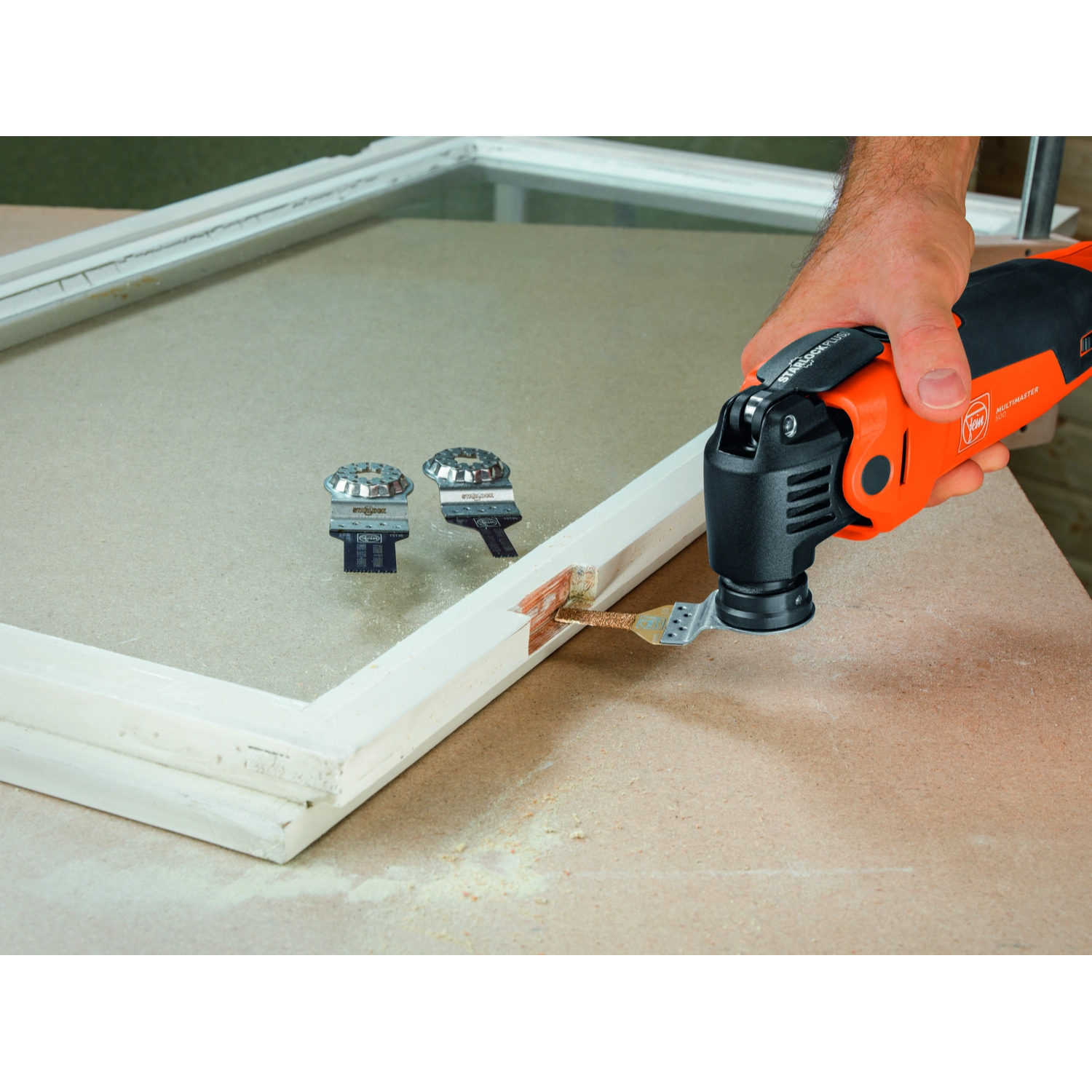 Fein MM500 Multimaster Plus Top Multitool en L-Boxx avec 30 pièces d'accessoires - 350W-image