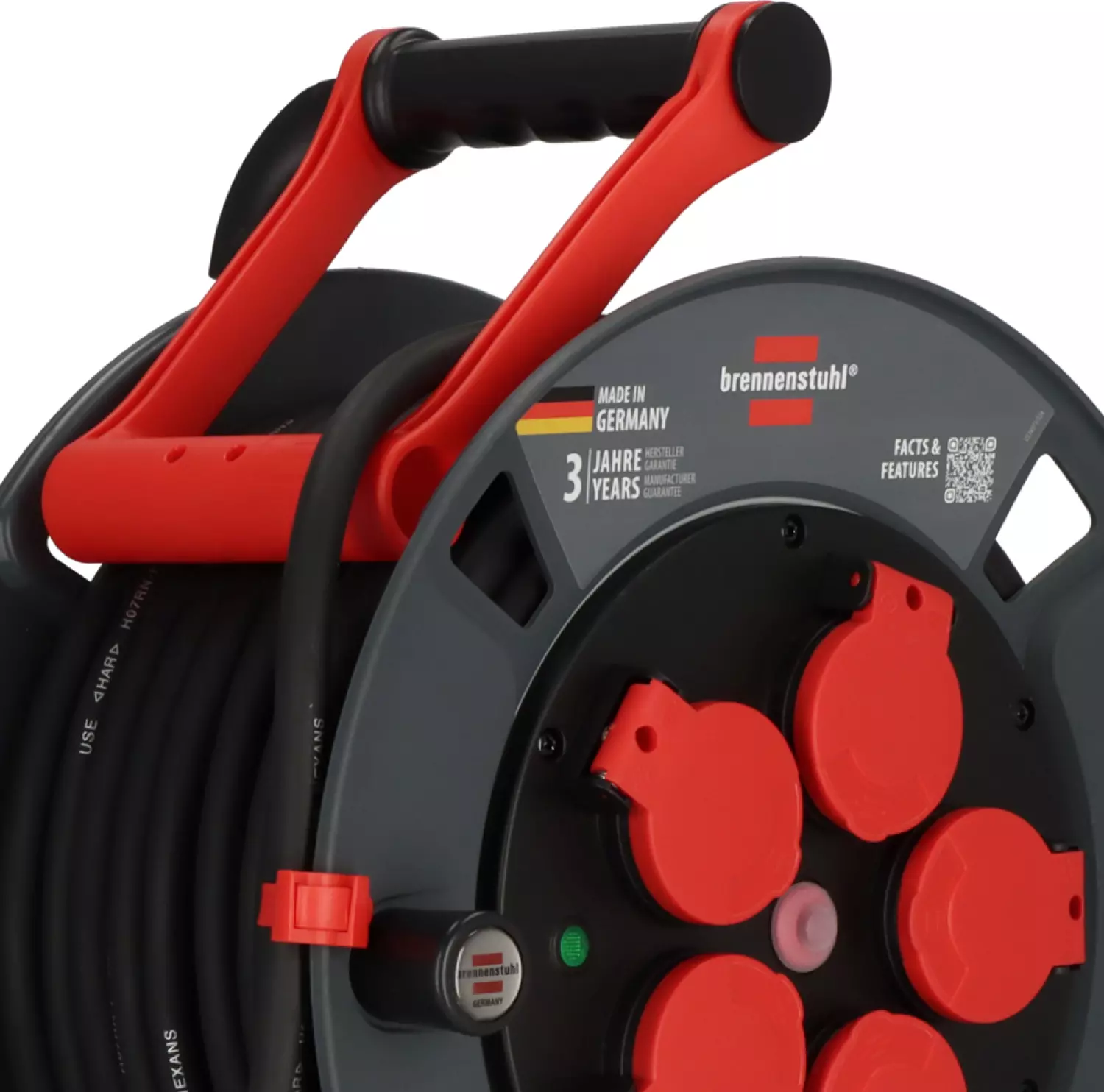 Brennenstuhl Professional KU 2200 enrouleur de câble 5 prises 300 H07RN-F 3G2,5 - IP44 - 25m-image