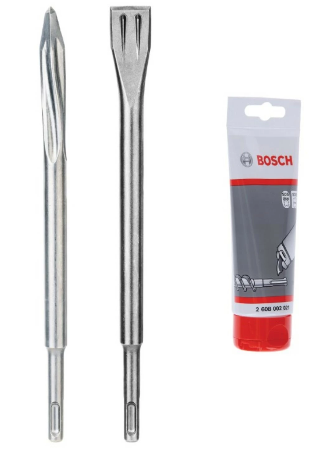 Bosch 061599765K 2-delige punt- en platte beitel set + smeervet-image