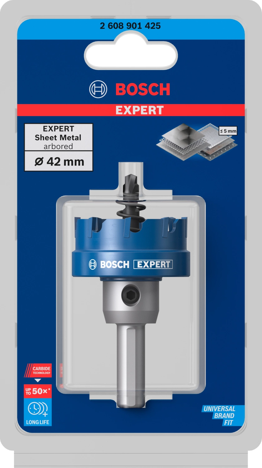 Bosch 2608901425 EXPERT Scie cloche pour tôle - 42 mm-image