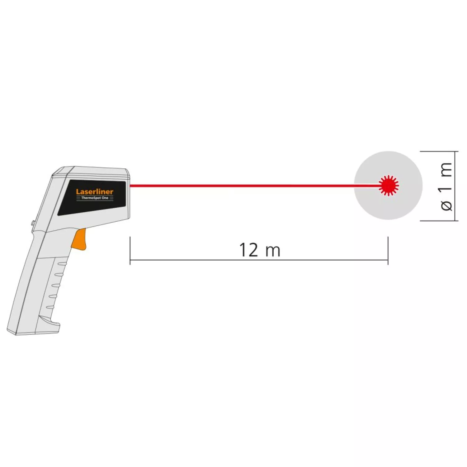 Laserliner ThermoSpot One Thermomètre infrarouge avec laser-image