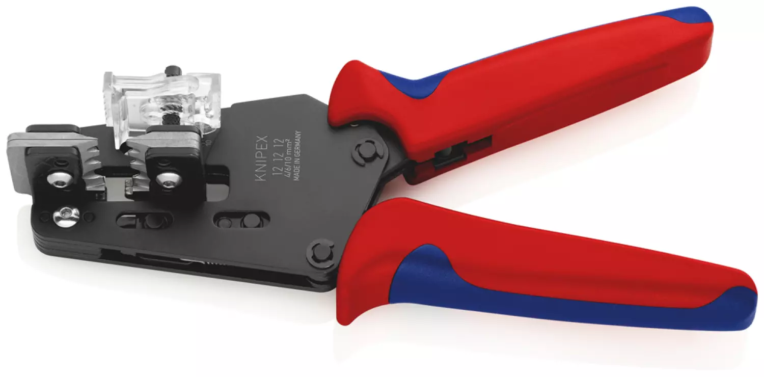 Knipex 12 12 12 - Pince à dénuder de précision avec couteaux de forme-image