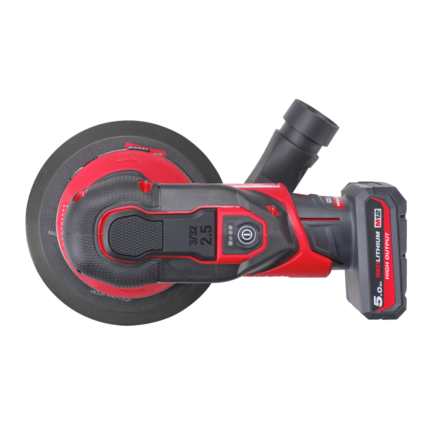 Milwaukee M12 FROS2.5-502x 12V Li-ion accu Excentrische schuurmachine set (2x 5.0Ah accu) in HD Box - 150mm-image