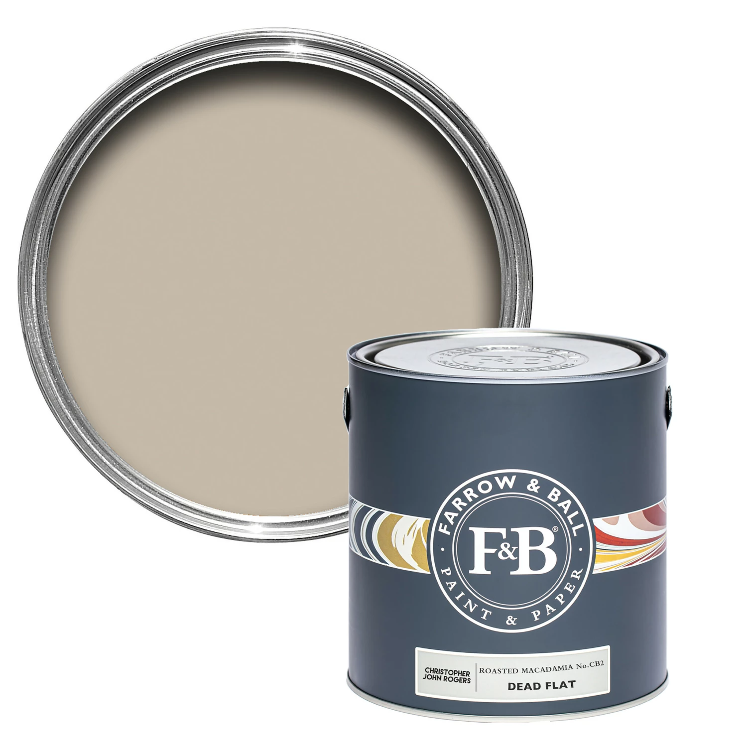 Farrow & Ball Dead flat Roasted Macadamia CB2 2,5L-image