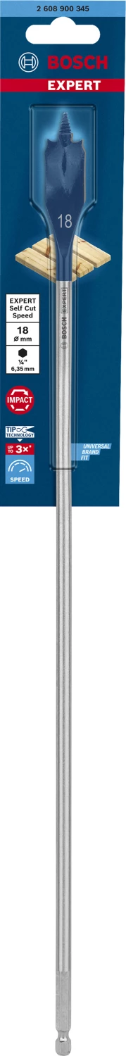 Bosch 2608900345 EXPERT Speedboor Self Cut Speed, zeskantschacht 18 x 400mm-image