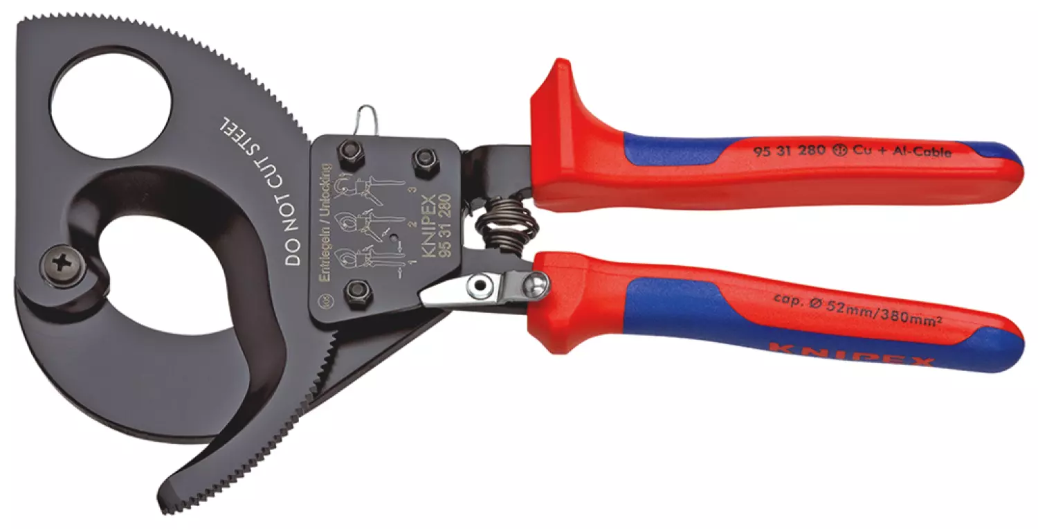 Knipex 9531280 Kabelschaar ratelprincipe - 280mm-image