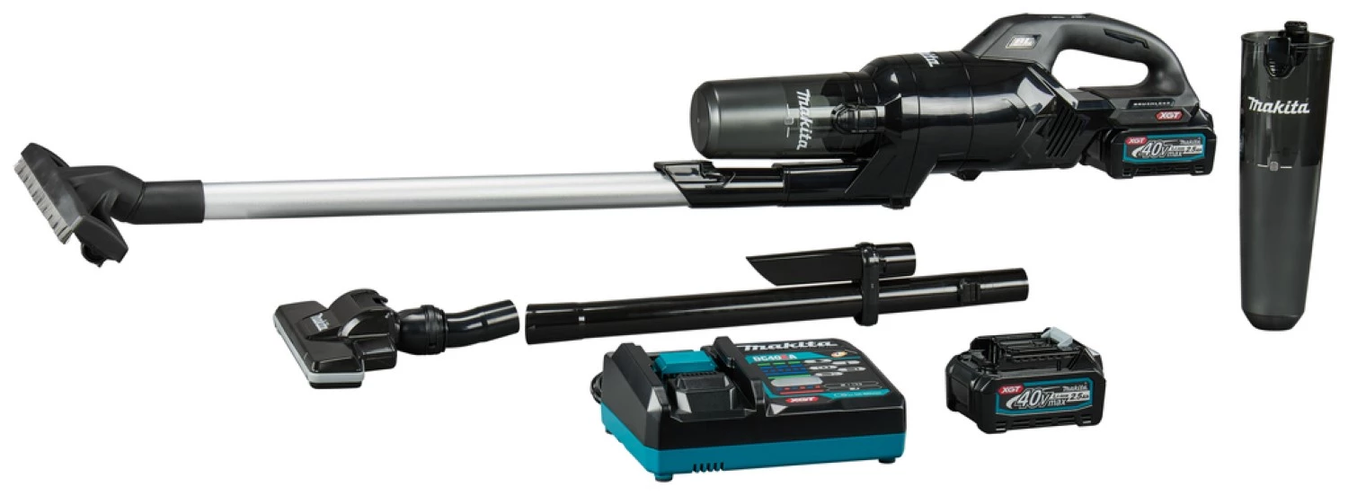 Makita CL003GD2NL1 XGT Batterie Li-ion 40V Max Kit aspirateur balai (2 batteries 2,5 Ah)-image