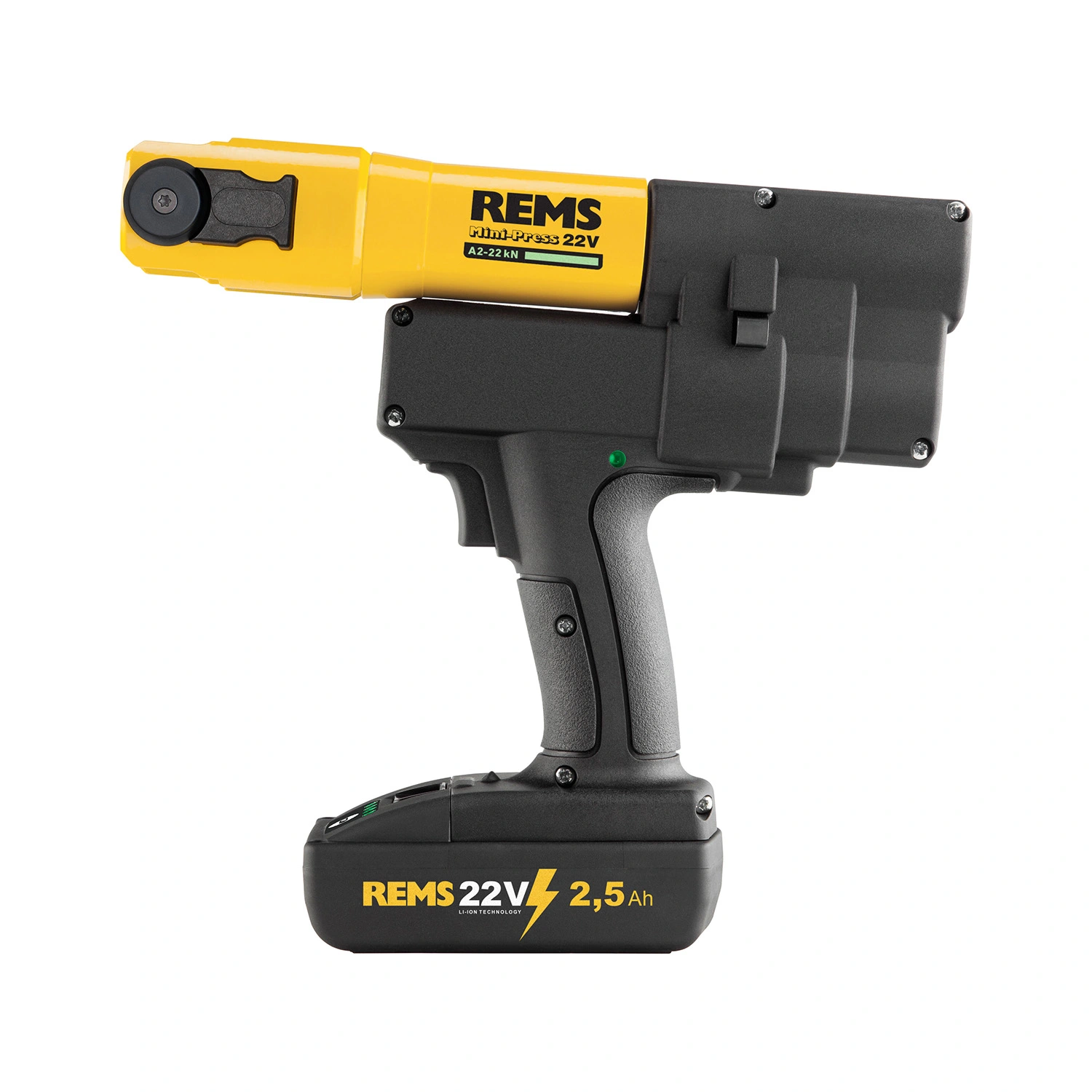 REMS 578047R220 Mini-Press ACC 22V accu perstang set (1x 2.5Ah accu) incl. M bekken - 15-22-28mm