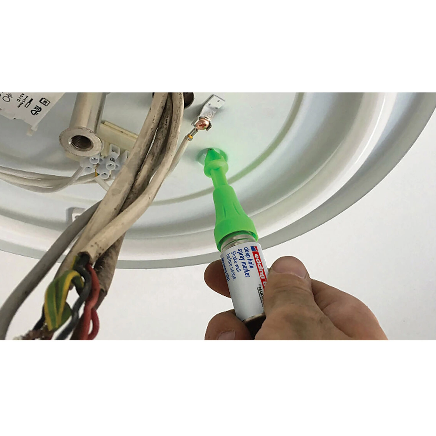 Edding ED060754 Spray de marquage trou profond - E-8870 vert -1 pièce-image