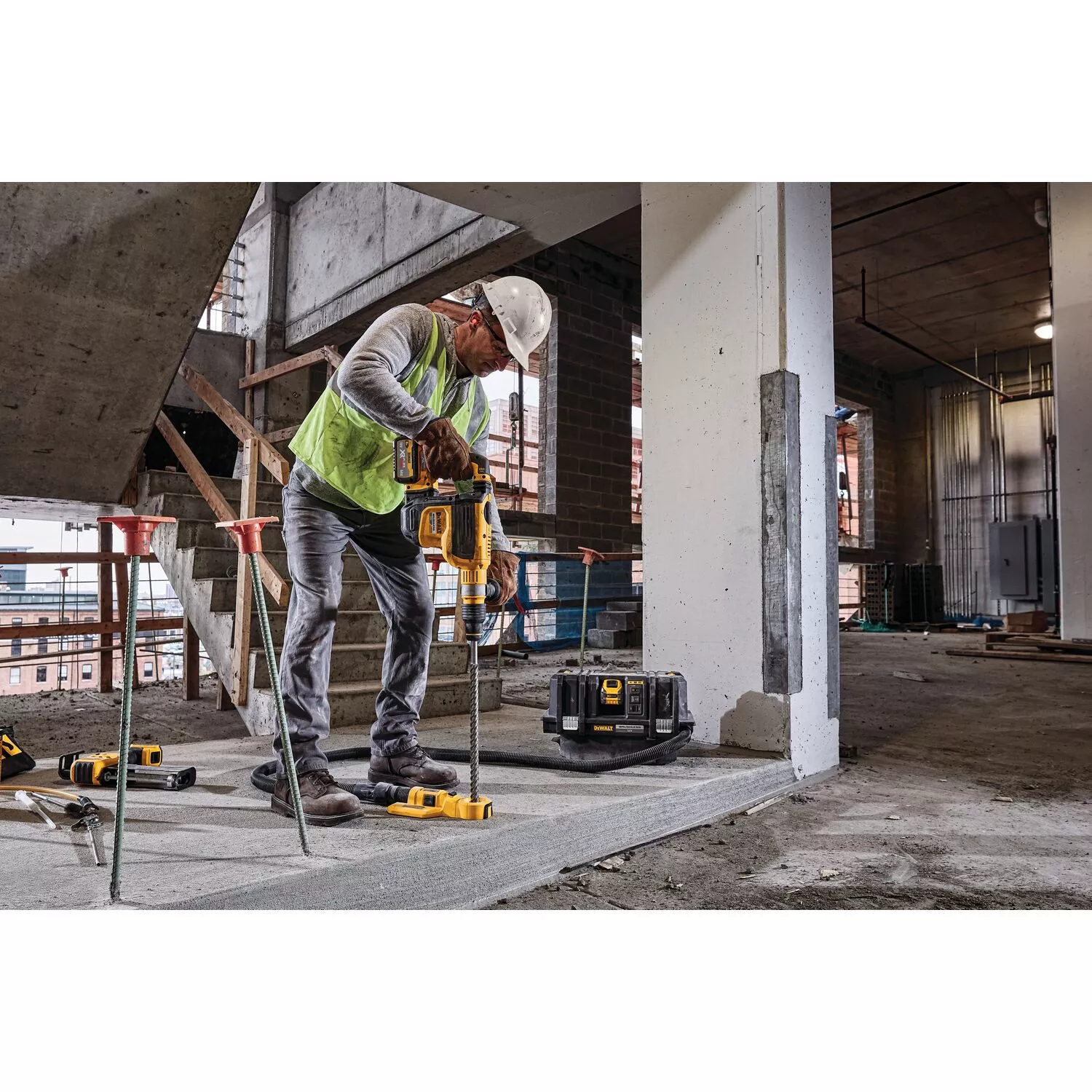 DeWALT DWH0501-XJ Tête d'aspiration pour foret diamanté 162 mm (à utiliser avec le DWH050-XJ)-image