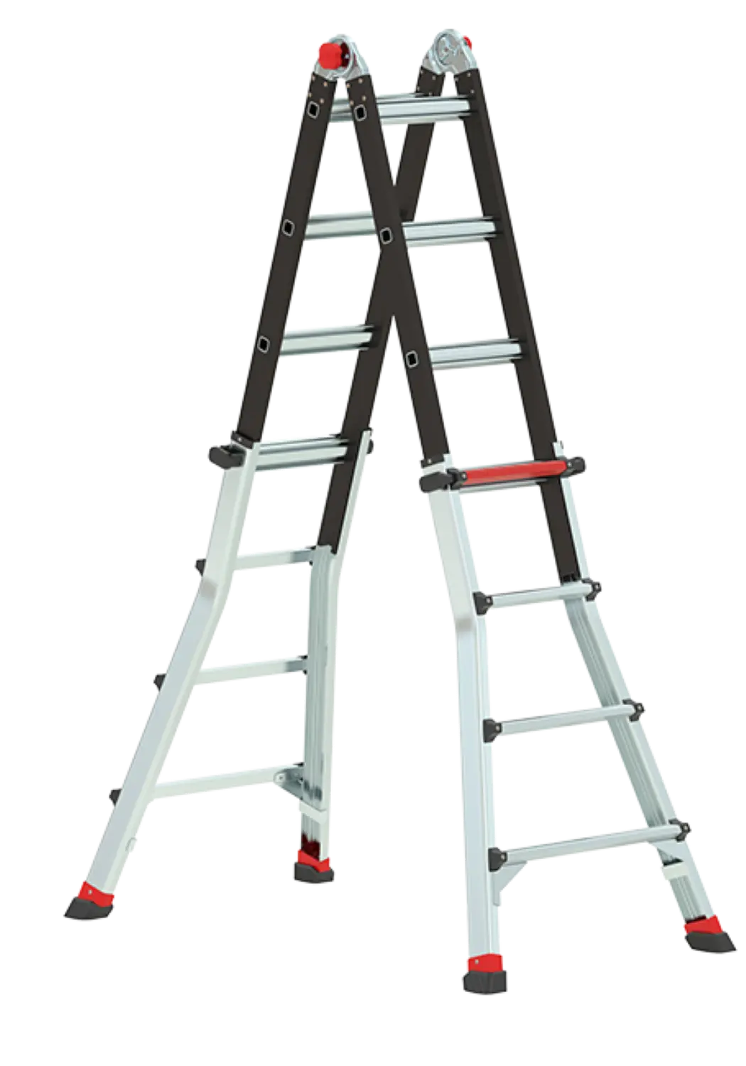 Altrex 503734 Varitrex Tele PRO+ Échelle télescopique pliante - hauteur de travail max. 4,9m - 4x4 échelons