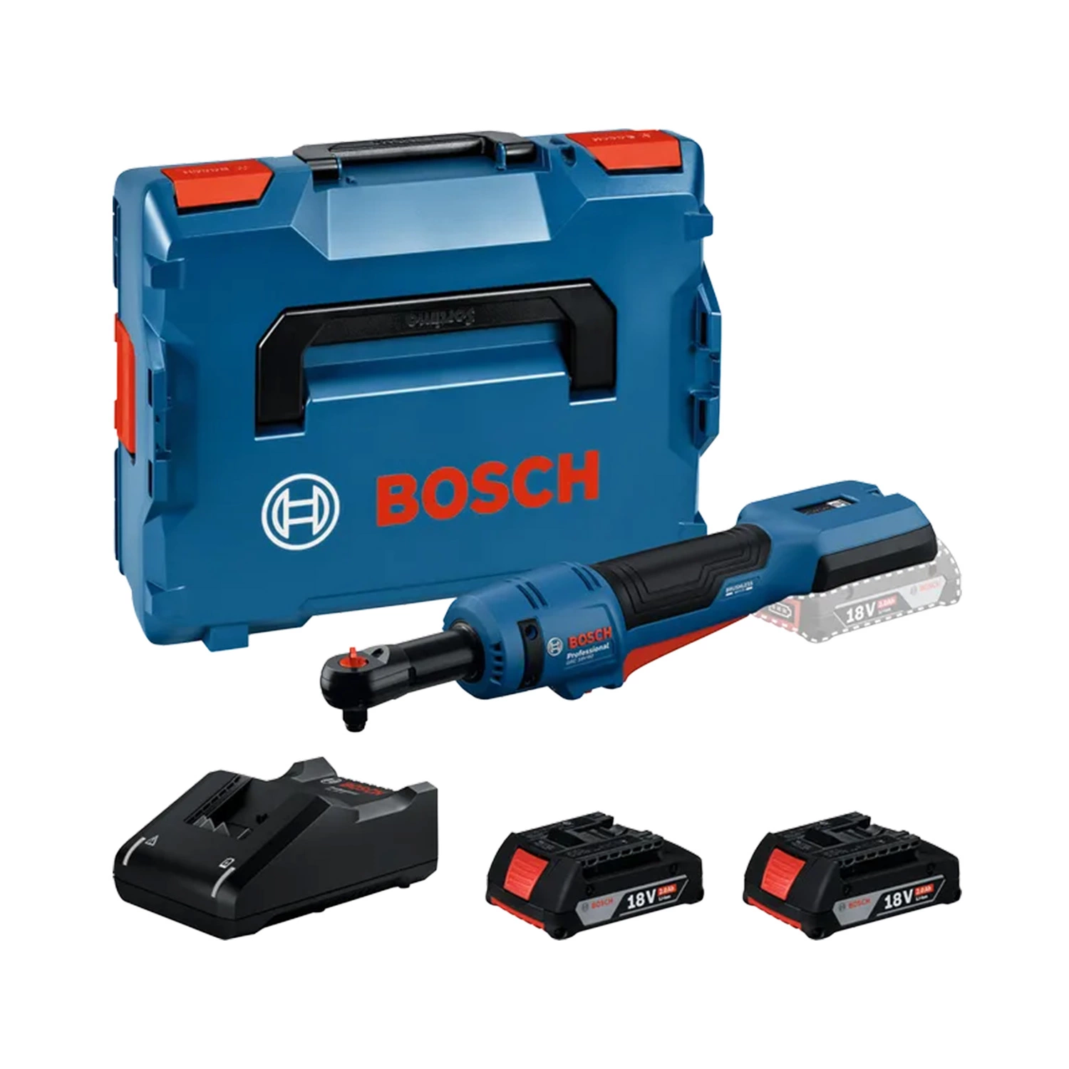 Bosch GRC 18V-60 Kit clé à cliquet sans fil 18 V (2 batteries 2,0 Ah) dans un L-Boxx - 60 Nm-image