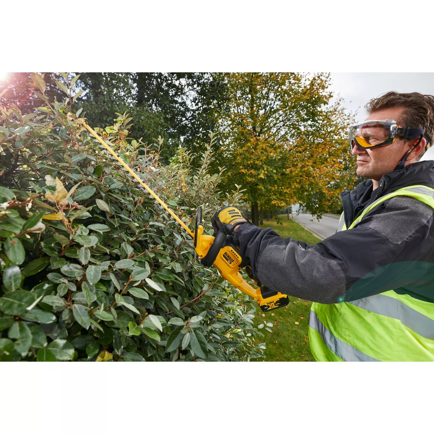 DeWALT DCM563P1 18V Li-Ion accu Heggenschaar set (1x 5,0Ah accu)