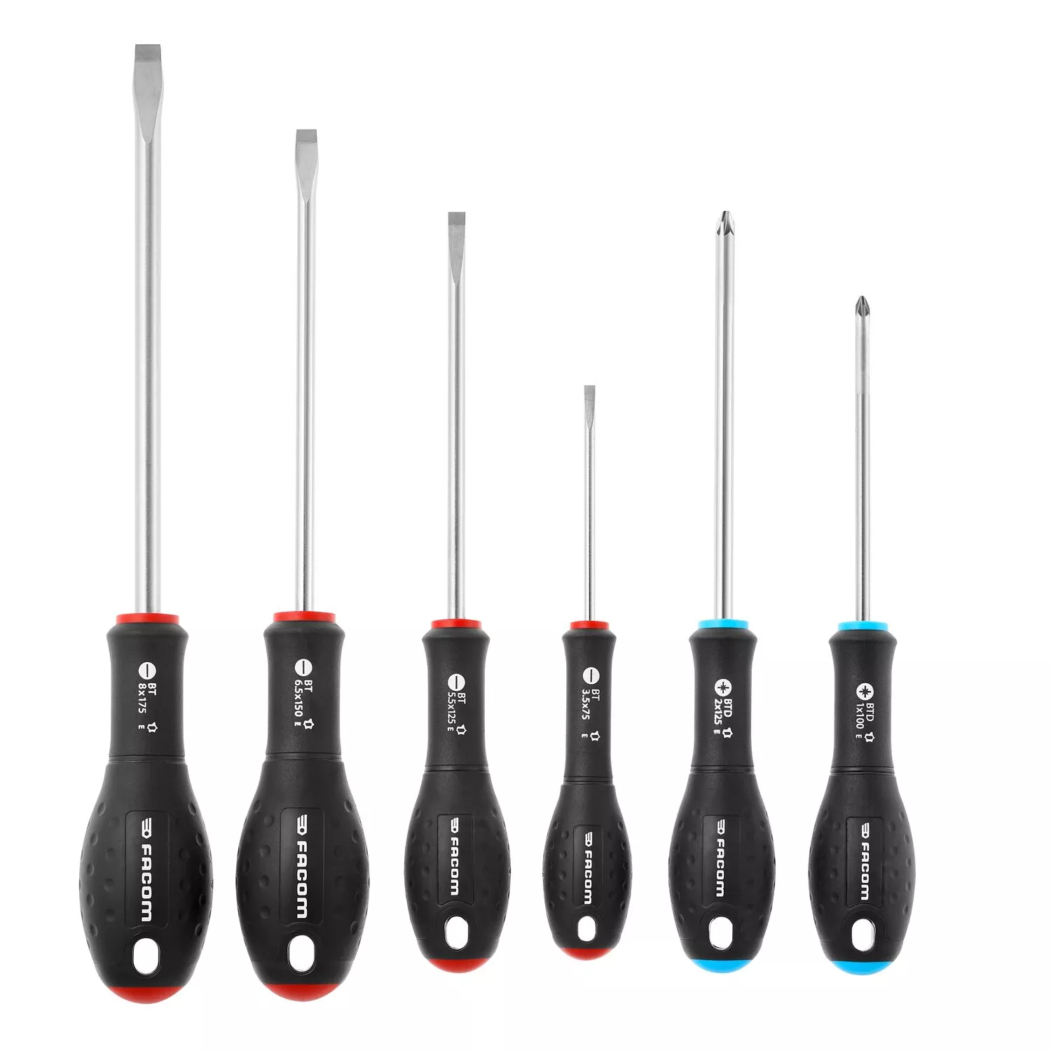 Facom BTDJ6PB jeu de tournevis Ergotwist 4 pièces - PZ/SL