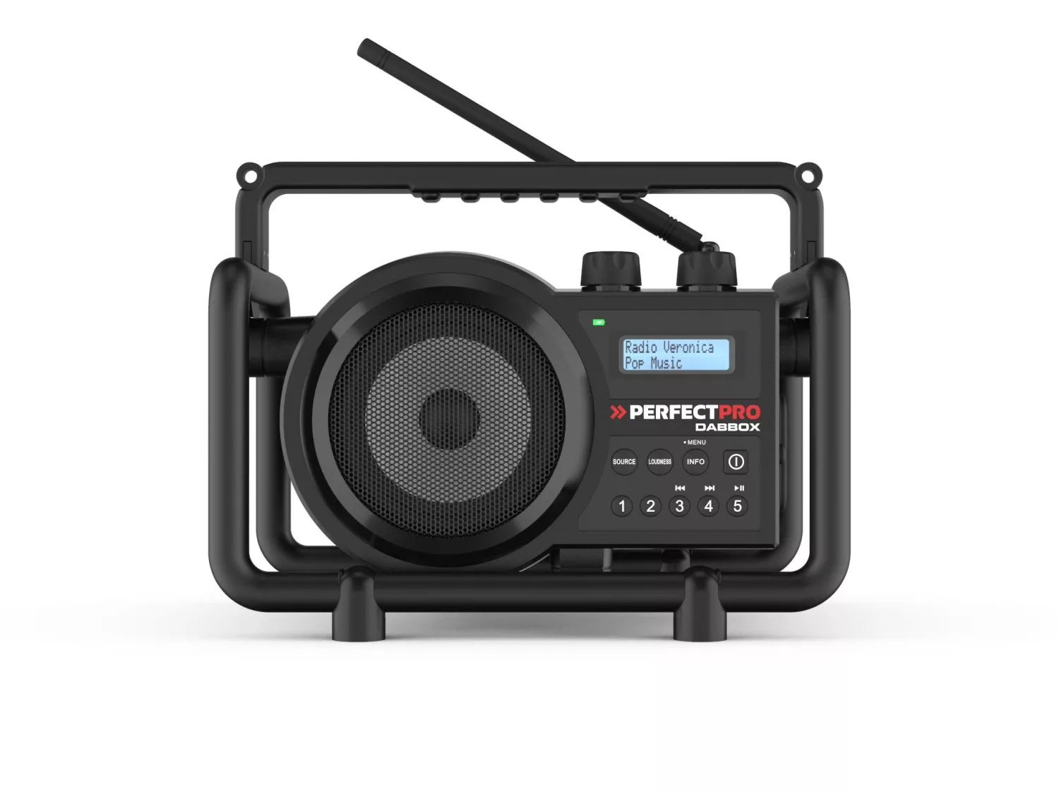 PerfectPro DBX3 DABBOX Bouwradio FM RDS - DAB+ - bluetooth - AUX-in - werkt op netstroom en batterijen-image