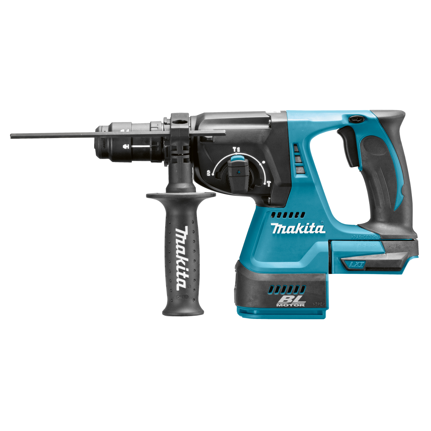 Makita DHR243RMJV 18V Li-Ion Accu SDS-plus combihamer incl. snelspanboorkop en stofafzuiging set (2x 4.0Ah accu) in Mbox - 2J - koolborstelloos-image