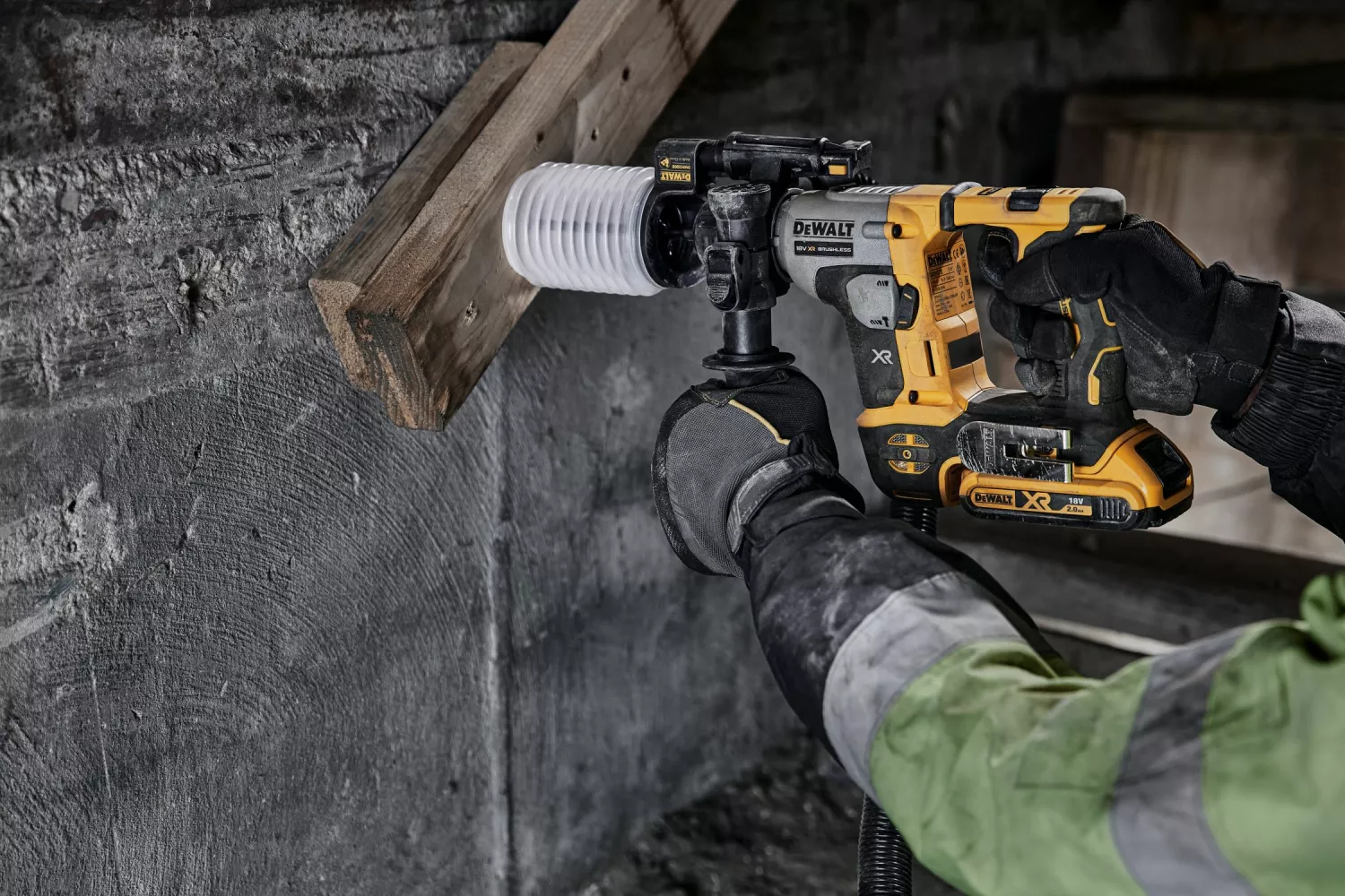 DeWALT DCH172N-XJ 18V Li-ion XR accu SDS-plus boorhamer body - 1.4J - koolborstelloos-image