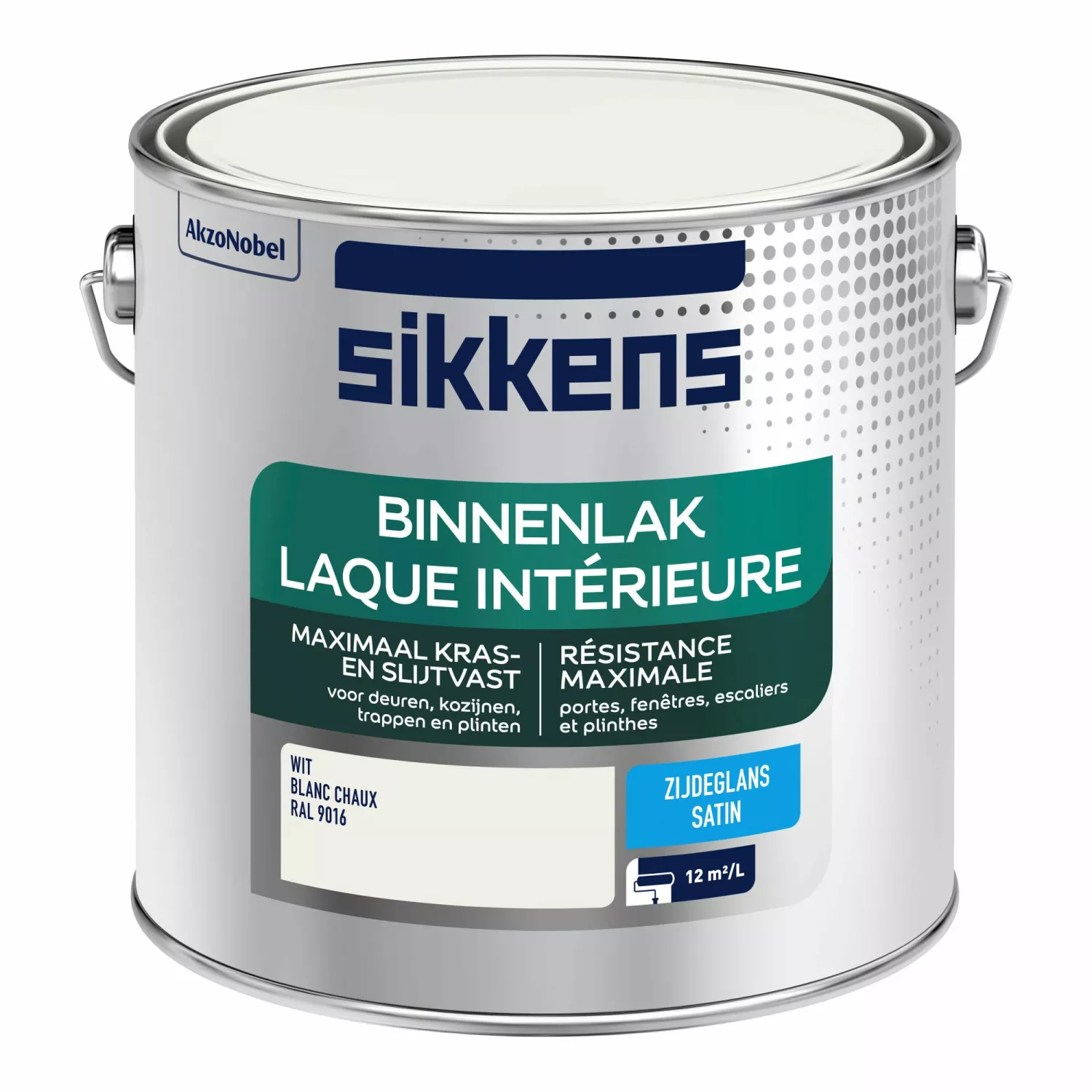 Sikkens Binnenlak Zijdeglans - Ral 9016 - 2,5L-image