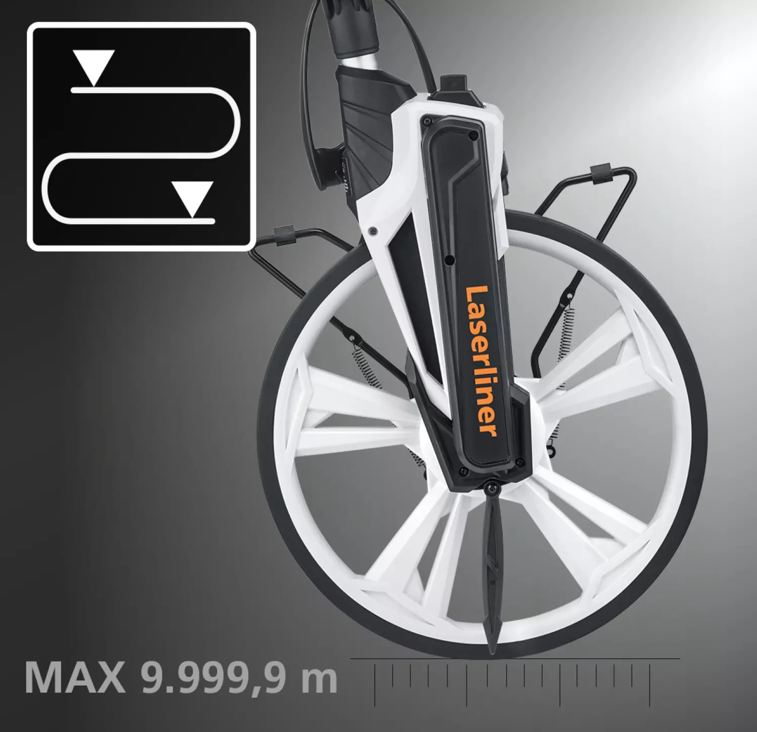 Laserliner RollPilot X12 Roulette de mesure - Affichage analogique-image