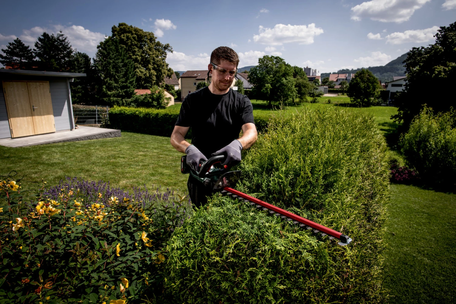 Metabo HS 18 LTX 45 18V Batterie - Corps de ciseaux de hedge - 450 mm-image