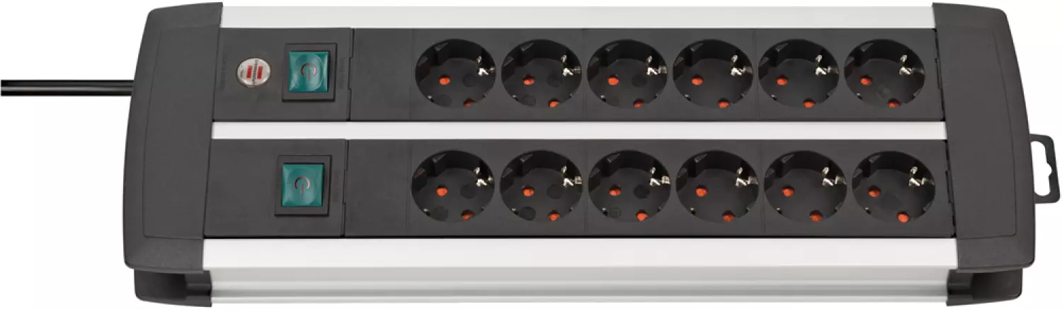 Brennenstuhl 1391000912 12 Voudige stekkerdoos - 1,5m x 33cm - Antraciet-image