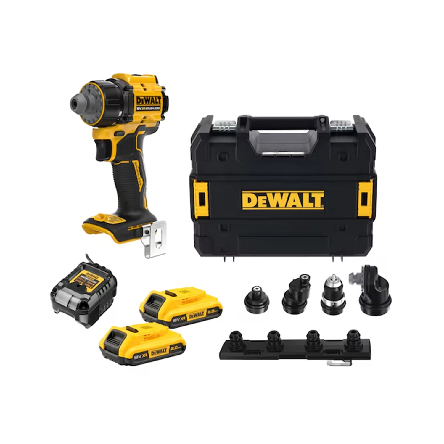 DeWALT DCD803D2T-QW​ Visseuse/perceuse sans fil 18 V XR  kit (2 batteries 2,0 Ah & chargeur)-image