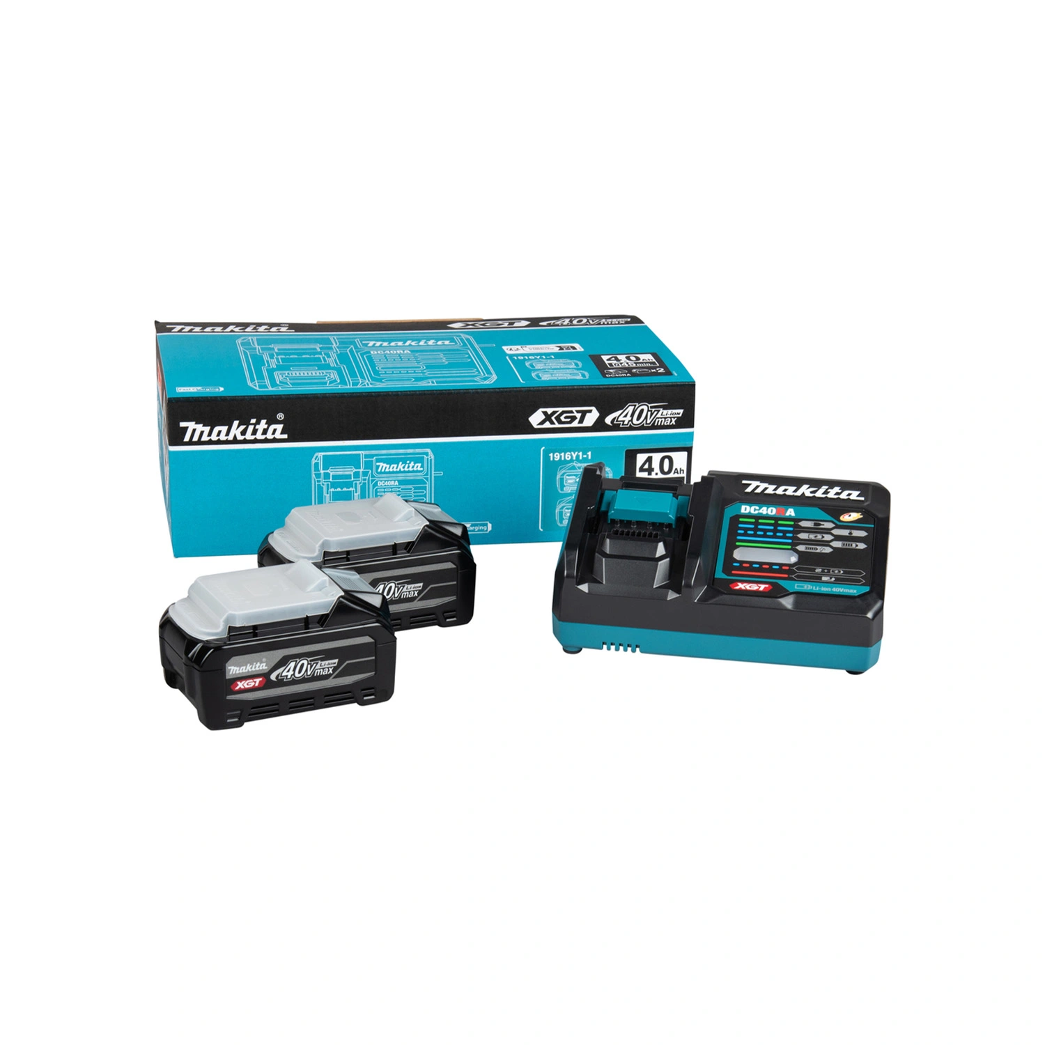 Makita DK0256G201 40V Li-ion accu boor-/schroefmachine (DF003G) & slagschroevendraaier (TD004G) combiset (2x 4.0Ah accu) in Mbox