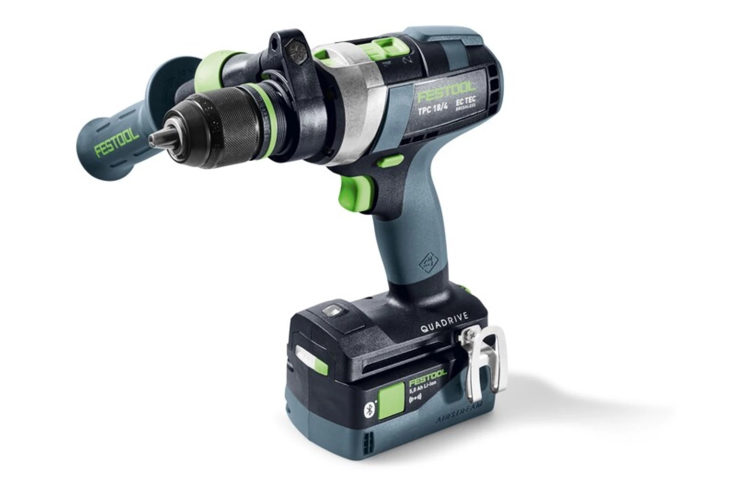 Festool TPC 18/4 I-Basic QUADRIVE Perceuse à percussion sans fil 18 V Li-Ion dans Systainer - avec batterie 5,2 Ah-image