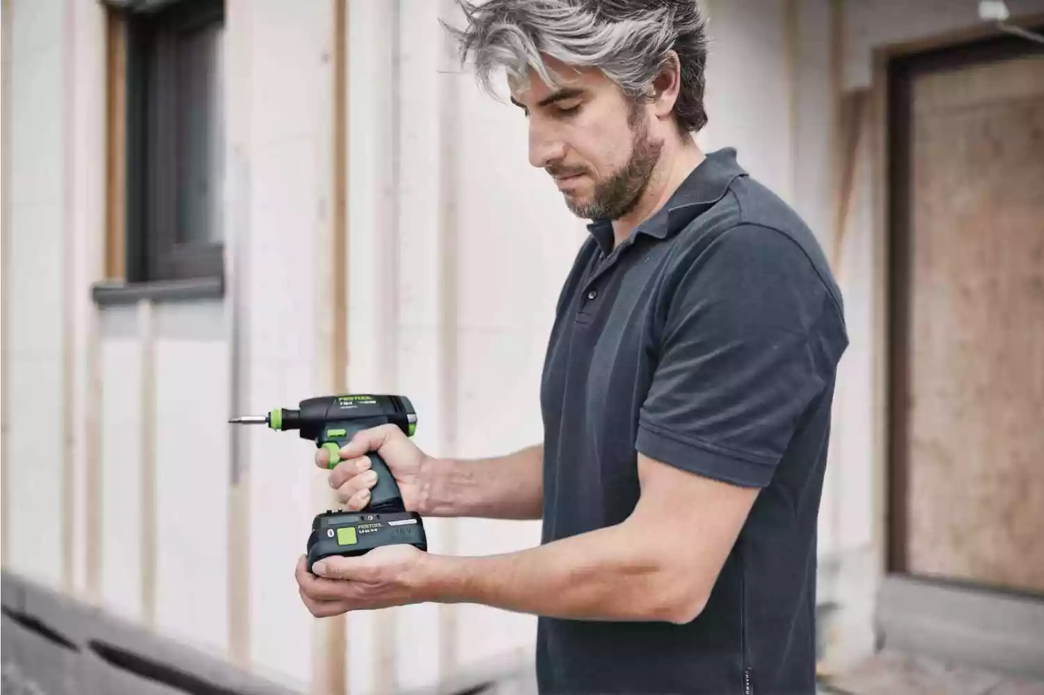 Festool T 18+3 HPC 4,0 I-Set 18V Li-Ion accu schroefboormachine set (2x 4,0Ah) incl. boorkoppen in systainer - 50Nm-image