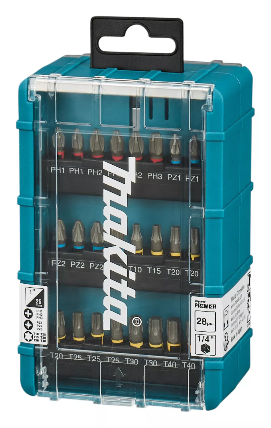 Makita E-25068 Jeu de 28 embouts pour vis à impact - Impact Premier-image