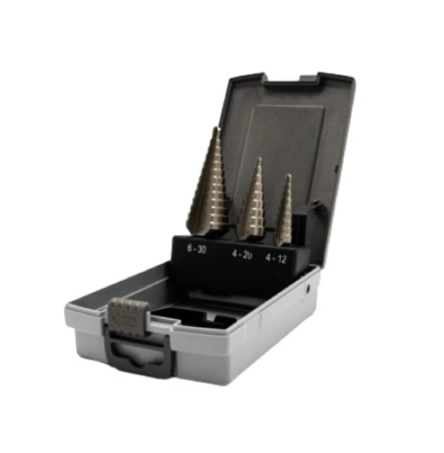 Fit-to-Fix 4000120006 Jeu de forets étagés - universel - 3 pièces - HSS-G rectifié - plastique - 4-12 / 4-20 / 6-30 mm-image