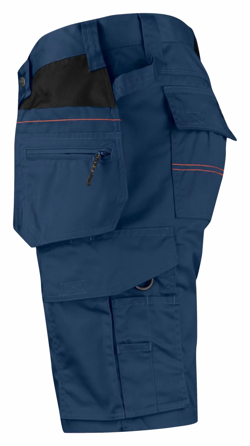 Jobman 2722 Werkbroek kort Holsterpocket - Maat 52 - Blauw / Zwart-image