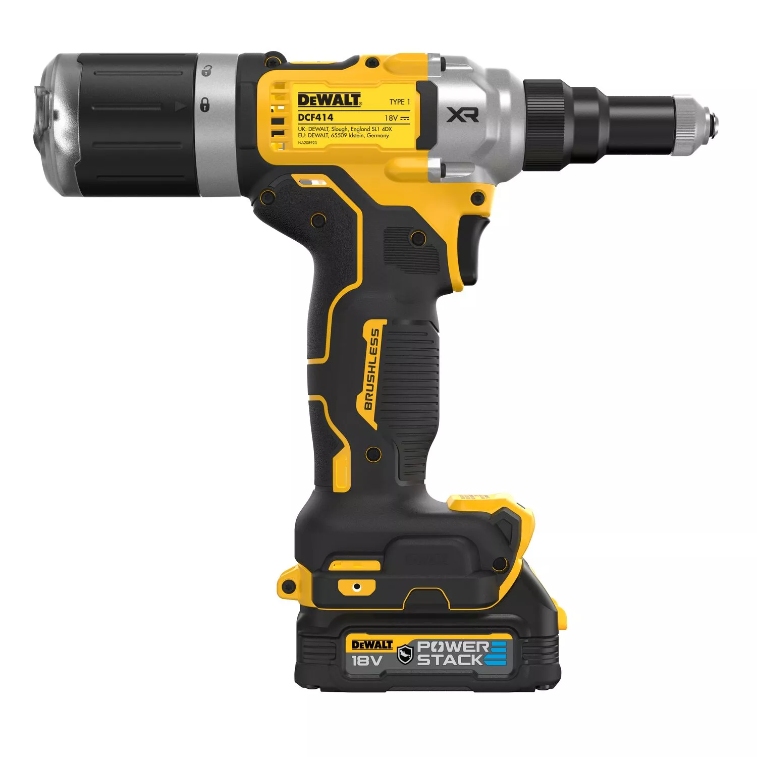 DeWALT DCF414E2GT 18V Li-ion accu blindklinknageltang set (2x 1.7Ah accu) in TSTAK - 6,3mm-image