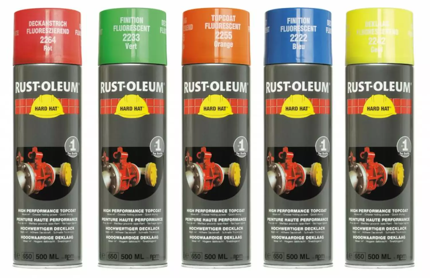 Rust-Oleum Hard Hat 2233 - fluorescerend groen - 0,5L-image