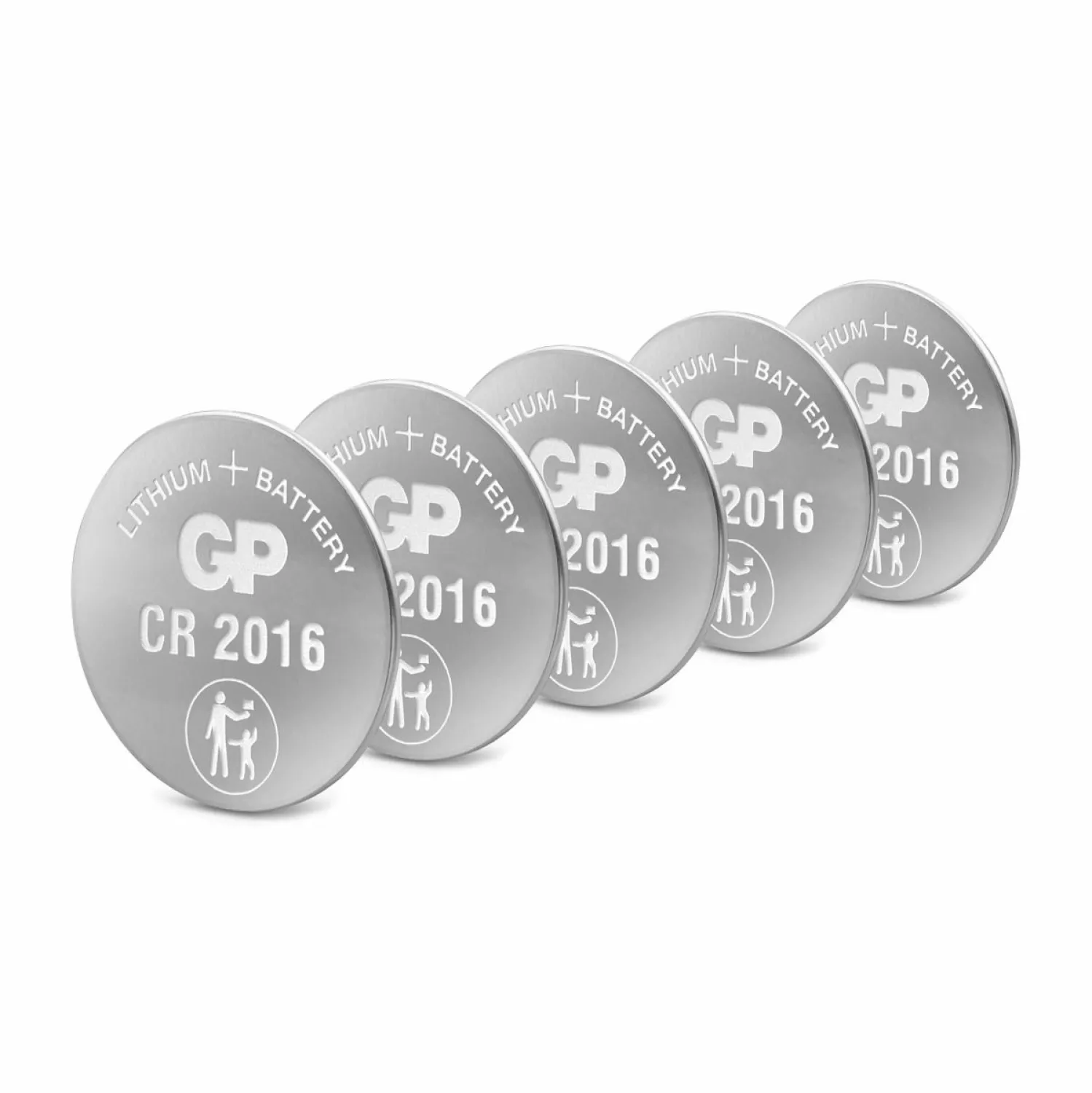 GP Pile bouton au lithium 3V (5pcs) - CR2016 - 0602016C5-image