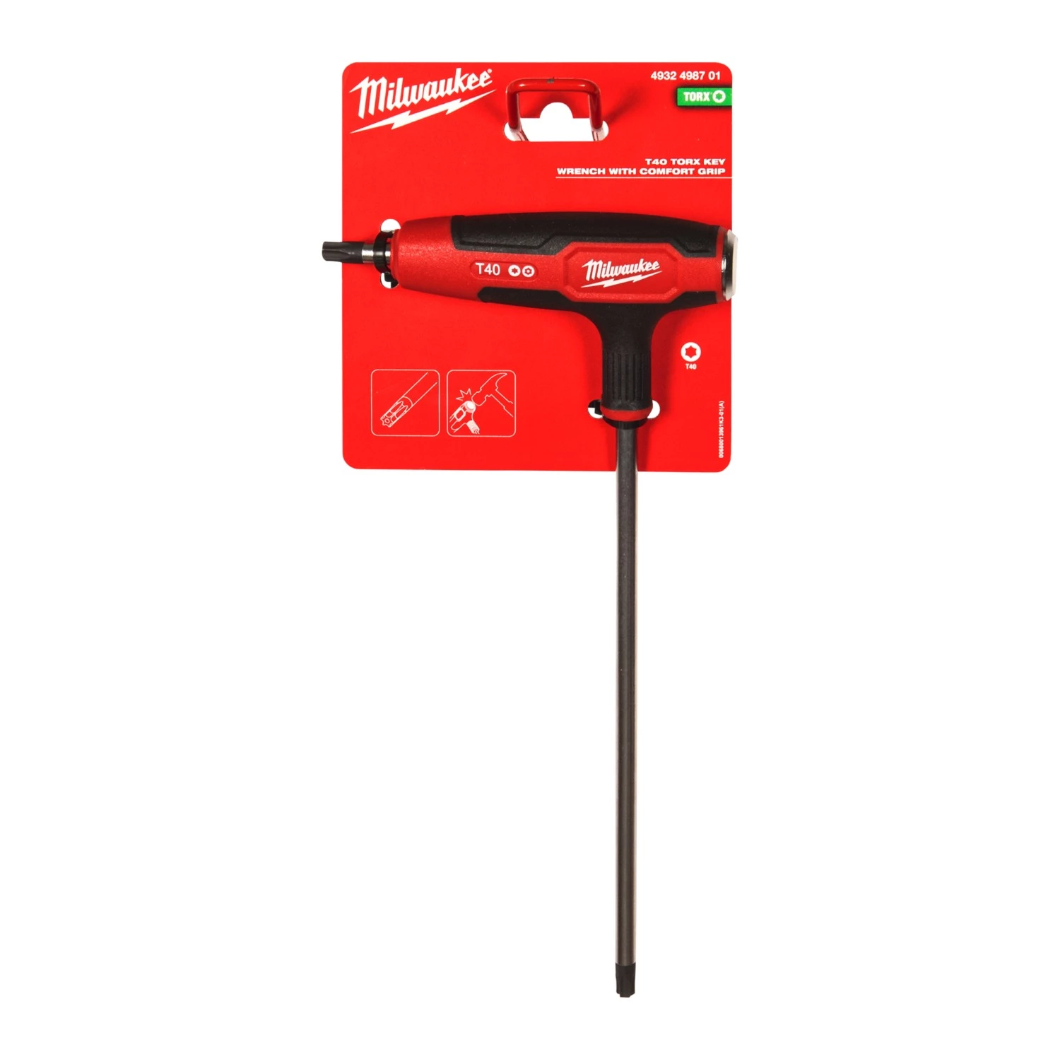 Milwaukee 4932498701 Tournevis Torx à poignée en T avec prise confortable - T40-image