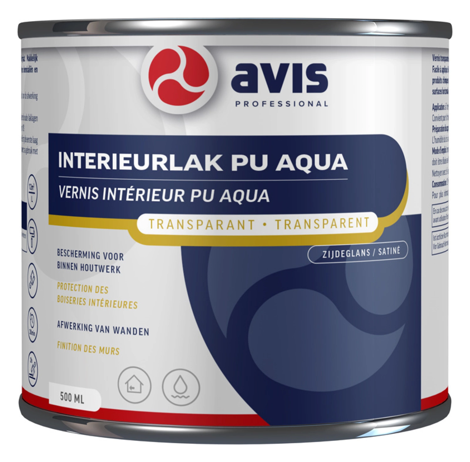 Avis Interieurlak PU Aqua Zijdeglans - 0,5L-image