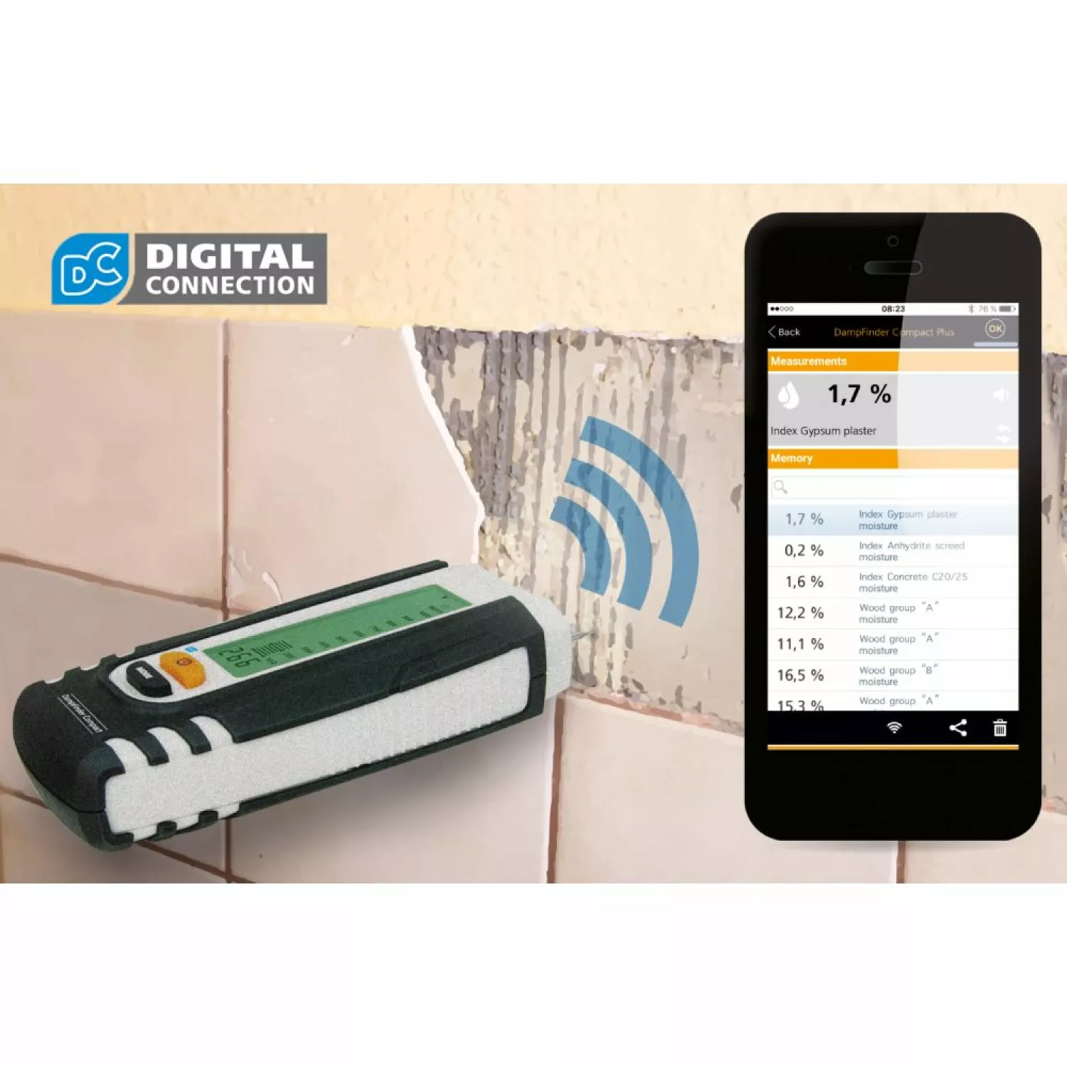 Laserliner 082.017A - Instrument de mesure de l'humidité des matériaux-image