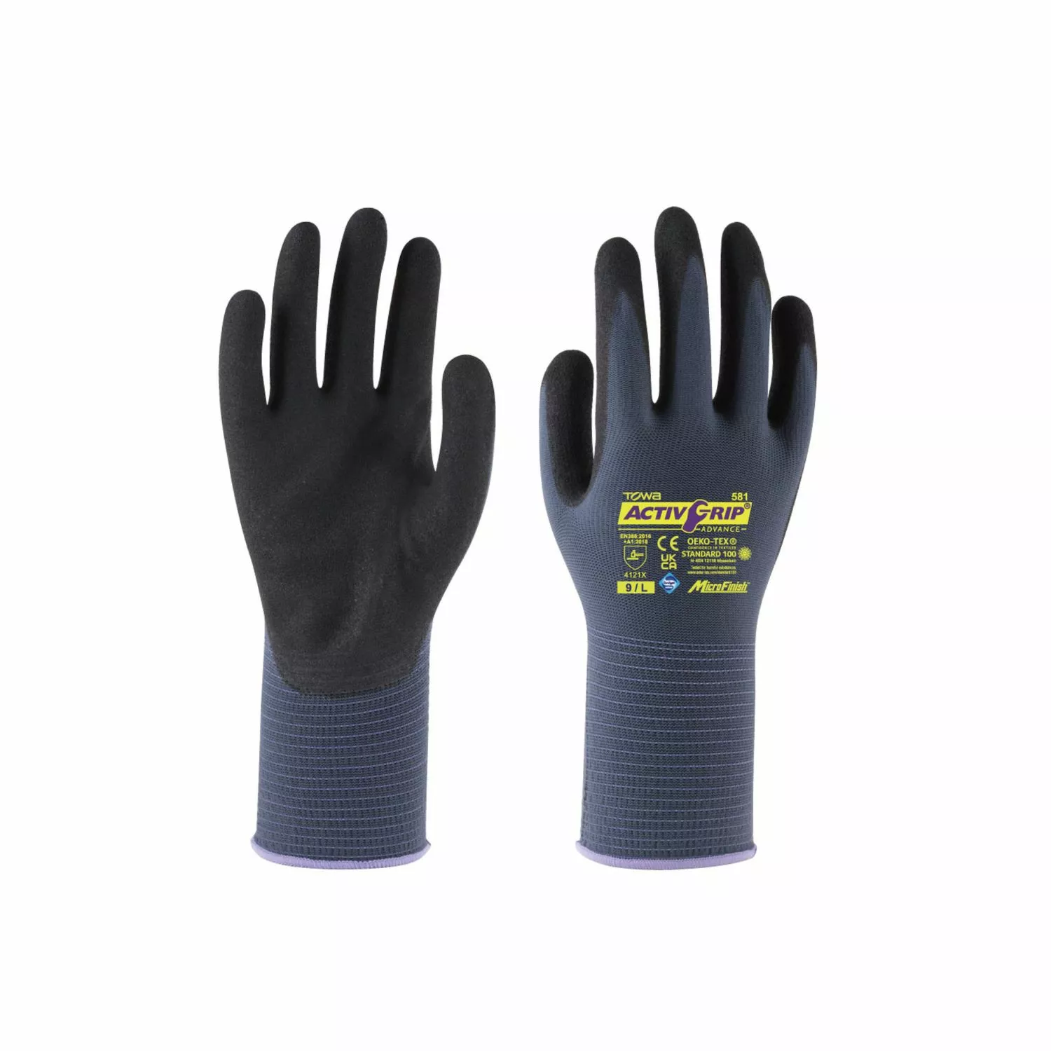 Towa 100-101-001-07 ActivGrip Advance 581 Gants de travail - taille 07-image