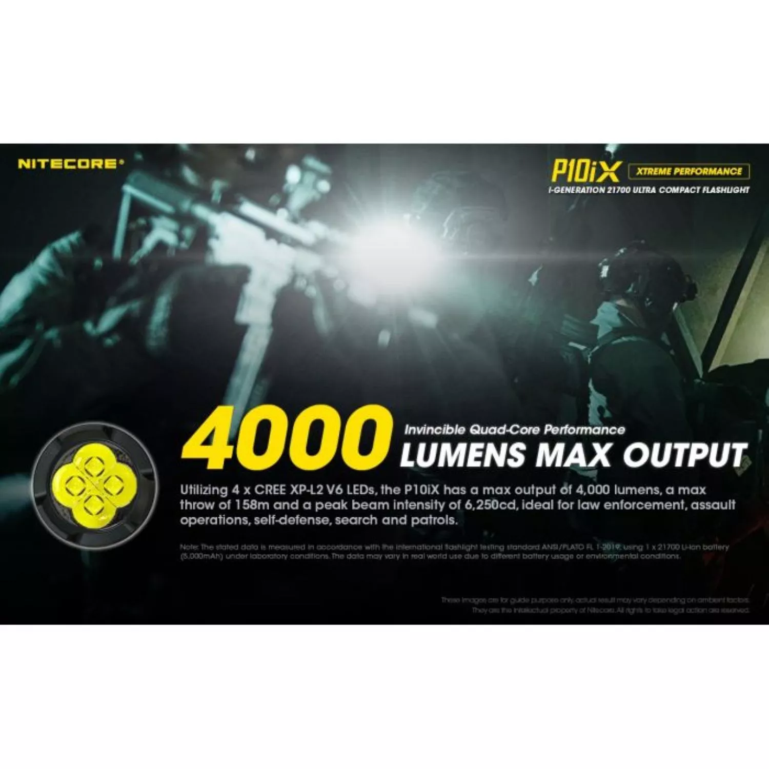 Nitecore P10ix Zaklamp - 4000Lm - oplaadbaar-image