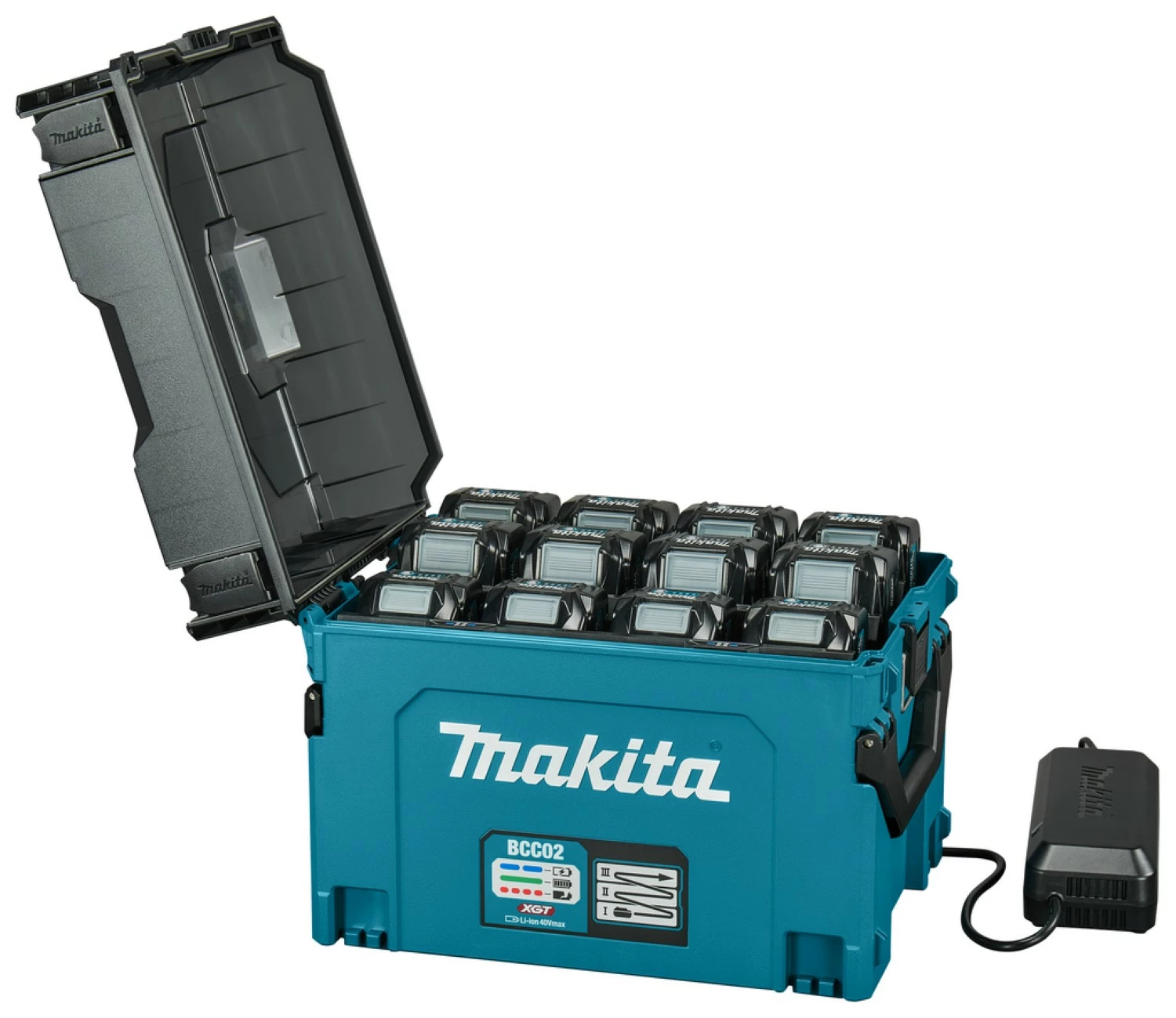 Makita BCC02 XGT Oplaadbox voor max 12 accu's (t/m BL4040F)-image