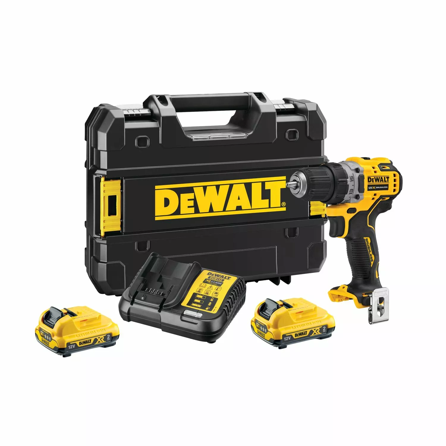 DeWALT DCD701D2-QW 12V Li-ion Accu boormachine set (2x 2.0Ah) in TSTAK koffer-image