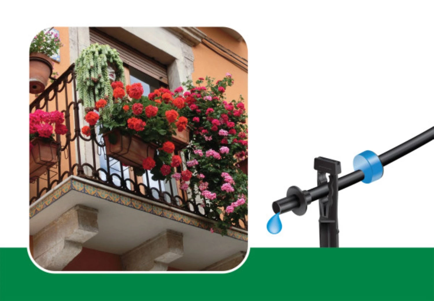 Rain Bird A51257 Kit d'arrosage goutte à goutte pour balcon-image