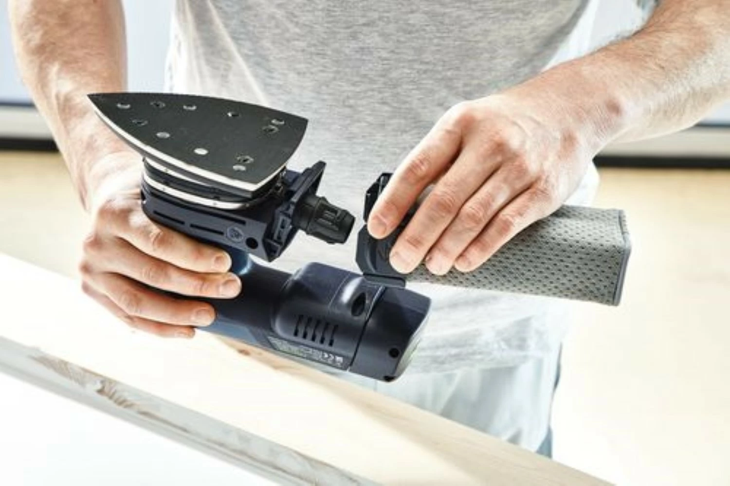 Festool DTSC 400-Basic ERGO 18V Li-Ion Delta ponceuse en systainer - avec batterie 3.1Ah-image