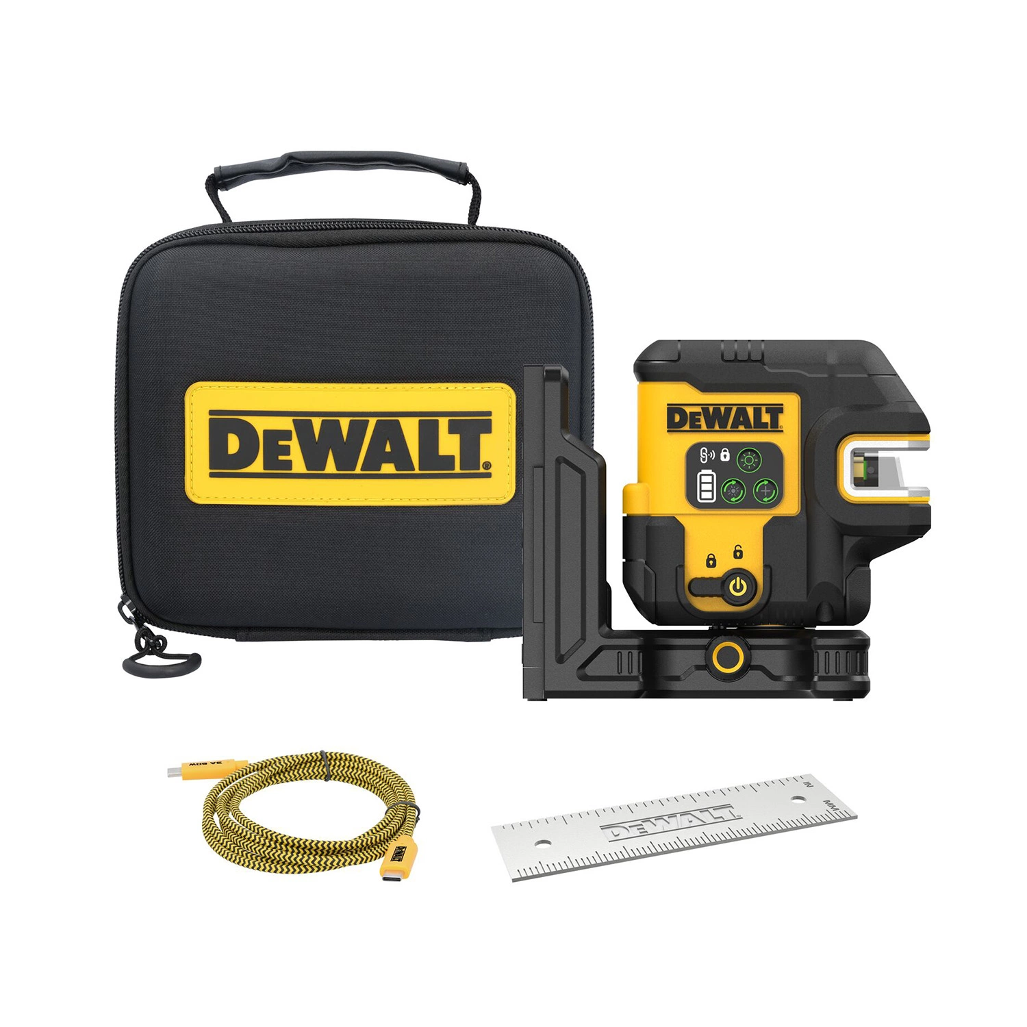 DeWALT DCLE14251GB-XJ Kruislijnlaser in koffer - 5 lijnen - groen -20m - IP65-image