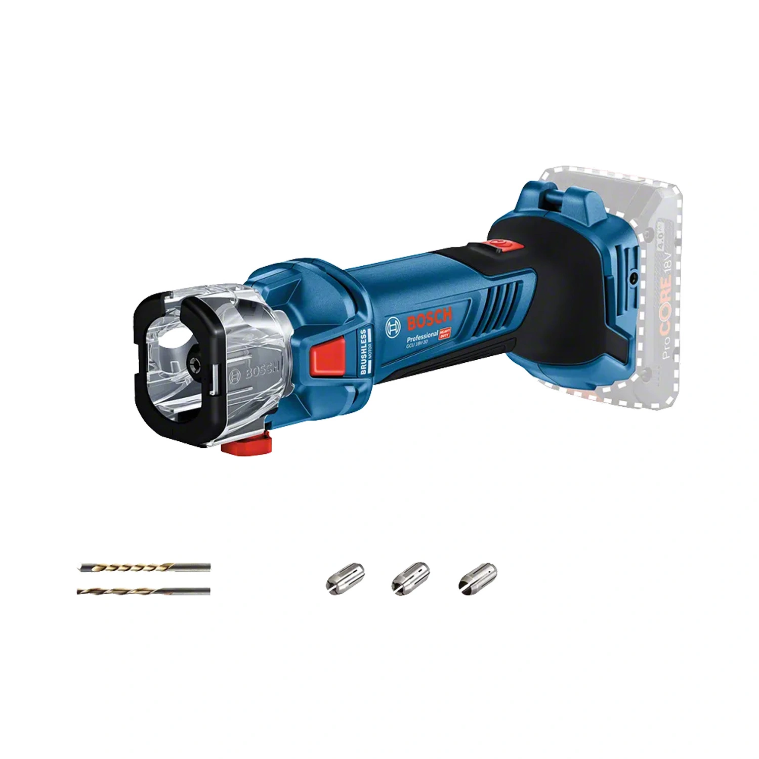 Bosch GCU 18V-30 - Accu Gipsfrees - in L-Boxx - Body