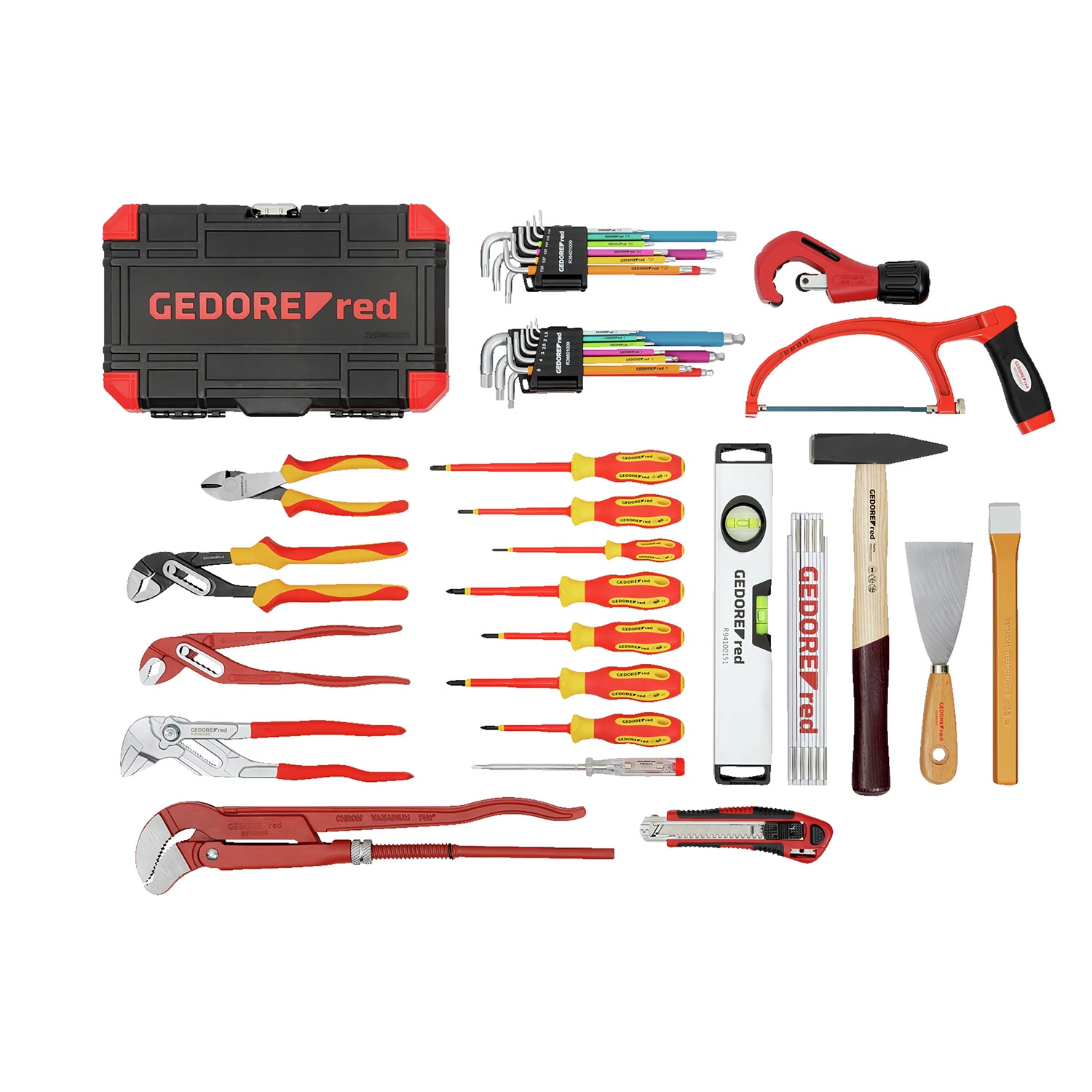 Gedore RED R21902072 Jeu d'outils de plomberie dans un chariot - 72 pièces-image