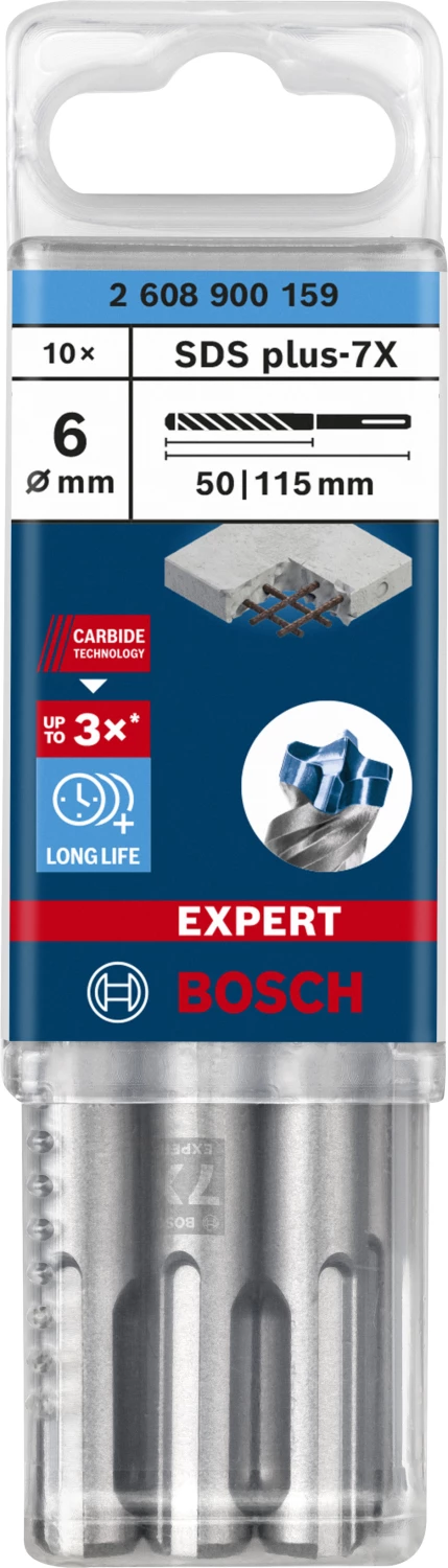 Bosch 2608900159 EXPERT Hamerboor SDS plus-7X 10st 6x50x115mm-image
