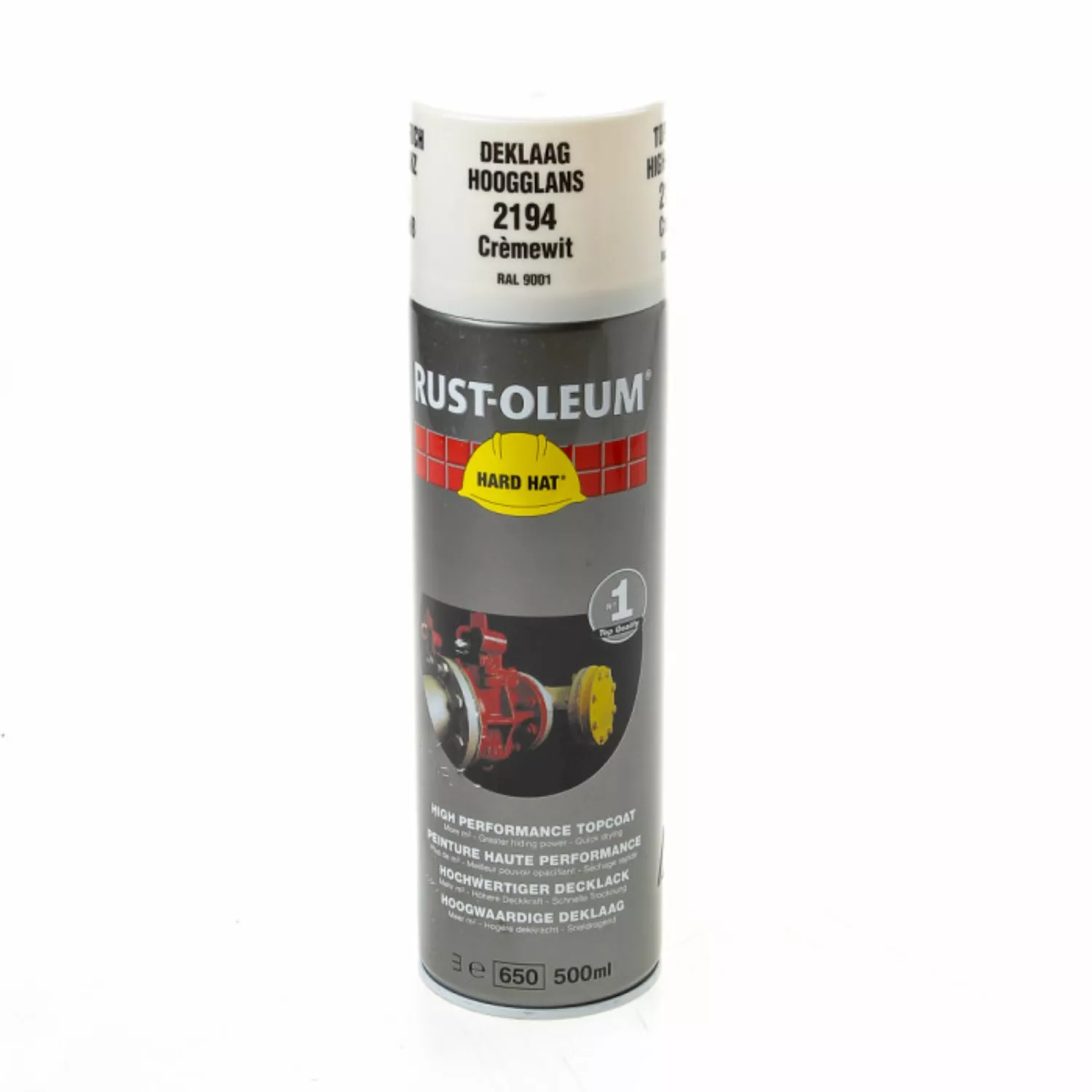 Rust-Oleum 2194 Hard Hat Spuitbus- RAL 9001 crèmewit - 0,5L-image