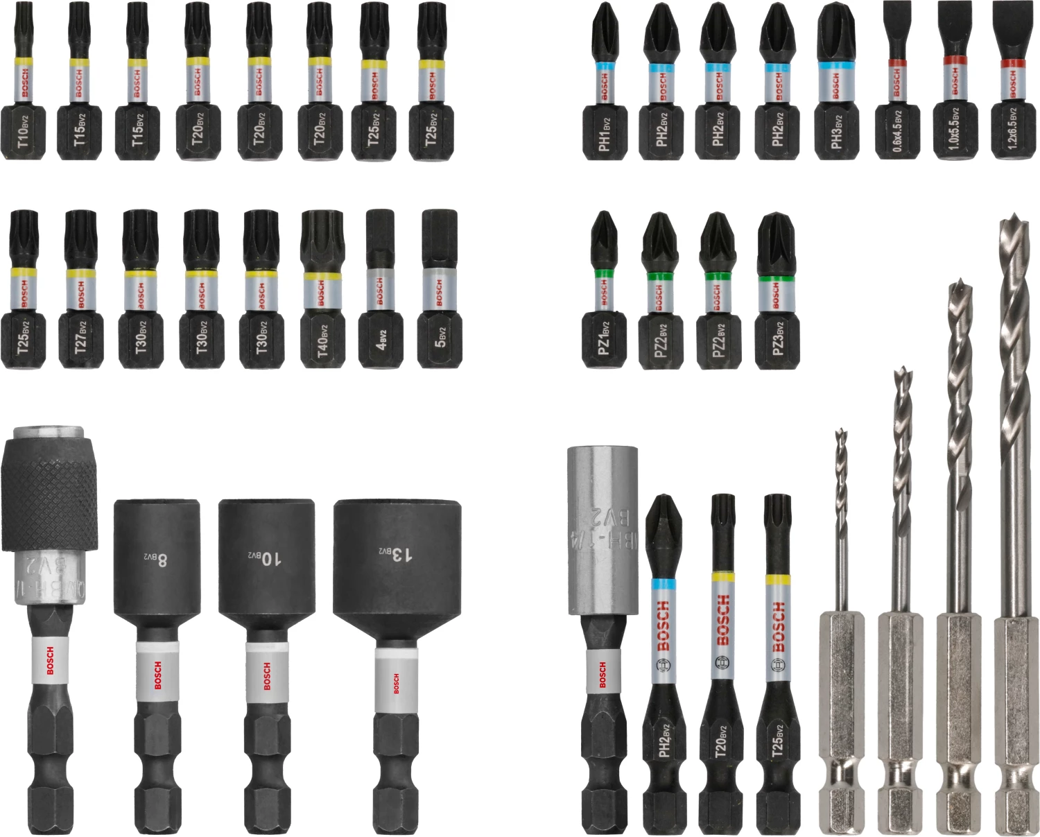 Bosch 2608521U87 40-delige PRO Impact schroefbits en houtboren - gemengde set-image